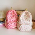 thumbnail image 5 of School Backpack Set for Girls Cute Bow Printed Lightweight Casual Daypack with Crossbody Bags and Pencil Case, 5 of 6