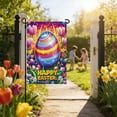 thumbnail image 2 of SLYNSHome Happy Easter Garden Flag for Outside, Easter Eggs Bunny Holiday Yard Outdoor Flag, 2 of 7