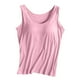 thumbnail image 1 of Camiseta sin mangas con tirantes y relleno en el pecho, sin aros, para yoga y deporte - Poliéster, diseño acanalado, adecuada para ocasiones deportivas informales., 1 of 3