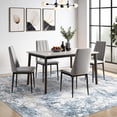 thumbnail image 3 of Living Room Area Rugs - x Abstract Large Soft Indoor Washable Rug Neutral Modern Low Pile Carpet for Bedroom Dining Room Farmhouse Home Office -, 3 of 9