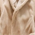 thumbnail image 6 of LYMAYTER Girls Boys Flannel Robe Girls Hooded Bathrobe Toddlers Soft Fuzzy Pajamas for Kids 1-12Y, 6 of 7