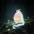 thumbnail image 5 of 3D Printed Egg Dragon Joint Articulated Detachable Toy Creative Figurine Holiday Birthday Gift Glow Dark Rainbow Magical Poseable Glows With, 5 of 7