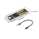 thumbnail image 4 of Adaptador SSD Externo M.2 NGFF SATA Tipo C USB 3.1 10 Gbps para 2230 2242 2260 2280, 4 of 6