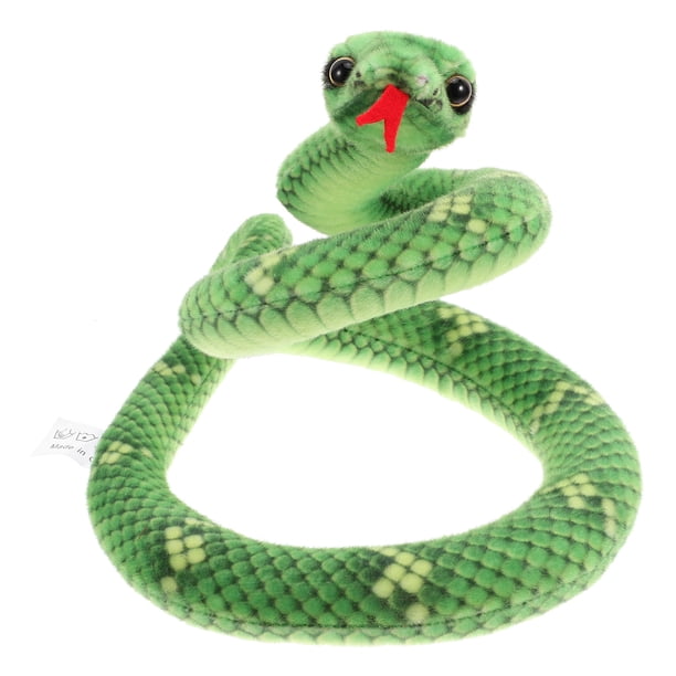 KAKOWELY Juguete de serpiente de peluche de simulación, serpiente falsa realista, juguete de serpiente de broma para fiesta