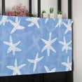 thumbnail image 6 of White Blue Starfish Coastal Valances for Windows Farmhouse Kitchen Curtains Valances Rod Pocket Valance Curtains for Kitchen Windows Summer Ocean Beach Sea Window Valances for Bathroom 54"x18", 6 of 6