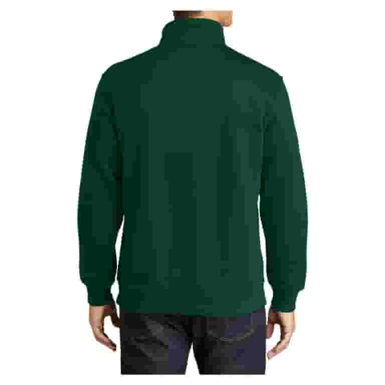 【送料&関税込】Tom Ford Dark Green Cotton Sweatshirt Mens 1/4 Zip Cotton/Poly Fleece Sweatshirt Forest Green 4X