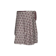 Mogul Short Wrap Skirt Two Layer Reversible Pink Printed Premium Magic Skirts