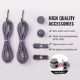thumbnail image 3 of No Tie Shoelaces for Sneakers Adjustable Tieless Rubber Elastic Shoe Laces, No Tie Shoe Laces for Adults and Kids - Gray Shoe Laces, 3 of 5