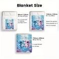 thumbnail image 4 of 1pc Stitch & Pink Lightweight Flannel Blanket, Soft Warm Digital Printed Bedding, Ideal for Sofa Bed Chair Travel Camping Living Room Office, 4 of 10
