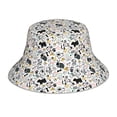 thumbnail image 3 of Daiia Puppy Pattern Bucket Hat - Trendy Cotton Sun Hat for Beach, Golf, Fishing - Fun Outdoor Vacation Boonie for Men and Women, 3 of 9