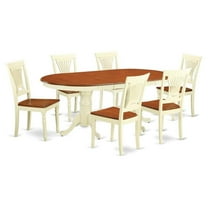 Atlin Designs 7-piece Wood Dining Table Set in Cherry