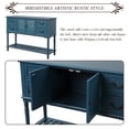 thumbnail image 4 of Wulawindy Console Table Sideboard for Entryway Sofa Table with Shutter doors and 4 Storage Drawers, 4 of 7