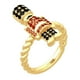 thumbnail image 3 of Anillos en forma de cascanueces Hugo Vintage con incrustaciones de Anillos finos elegantes y brillantes personalizados 7, 3 of 10