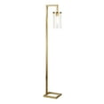thumbnail image 6 of Evelyn&Zoe Malva 67.75" Tall Floor Lamp with Glass shade in Brass/Clear, 6 of 10