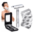 thumbnail image 1 of Rastrillo Clasico Barbero Desarmable Acero Inoxidable Full Xtellar plateado, 1 of 3