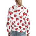 thumbnail image 7 of Haiem Hand Drawn Strawberry for Women's Fashion Hoodies & Sweatshirts with Kangaroo Pocket,Hooded Sweatshirt with Eye-catching Drawstrings-X-Large, 7 of 7