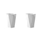 thumbnail image 2 of Wosthever Vaso de baño Taza de cepillo de Artículos de tocador de viaje Taza de cepillo de Plástico Blanco 2piezas Wosthever CBP028771, 2 of 6
