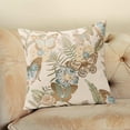 thumbnail image 5 of Pillows for Couch Hwkond Plant Flower Yarn Dyed Pillowcase Fabric Sofa Cushion Cover Living Room Office Nap Cushion Cover,(Up to 25% Off)MulticolorE, 5 of 6