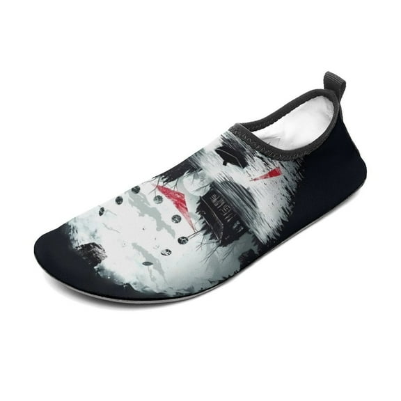 Jason Voorhees Water Shoes Beach Swim Barefoot Quick Dry Aqua Socks, Non-Slip Sporty Water Shoes for Men Women 3/4women