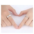 thumbnail image 2 of Anillos ajustables para pareja Elegant Love Illusion de plata 925, 2 of 2