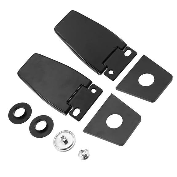 Unique Bargains Rear Tailgate Hatch Back Window Glass Hinge for Jeep Wrangler 1987-2006 Metal 926-119 Black 1 Set
