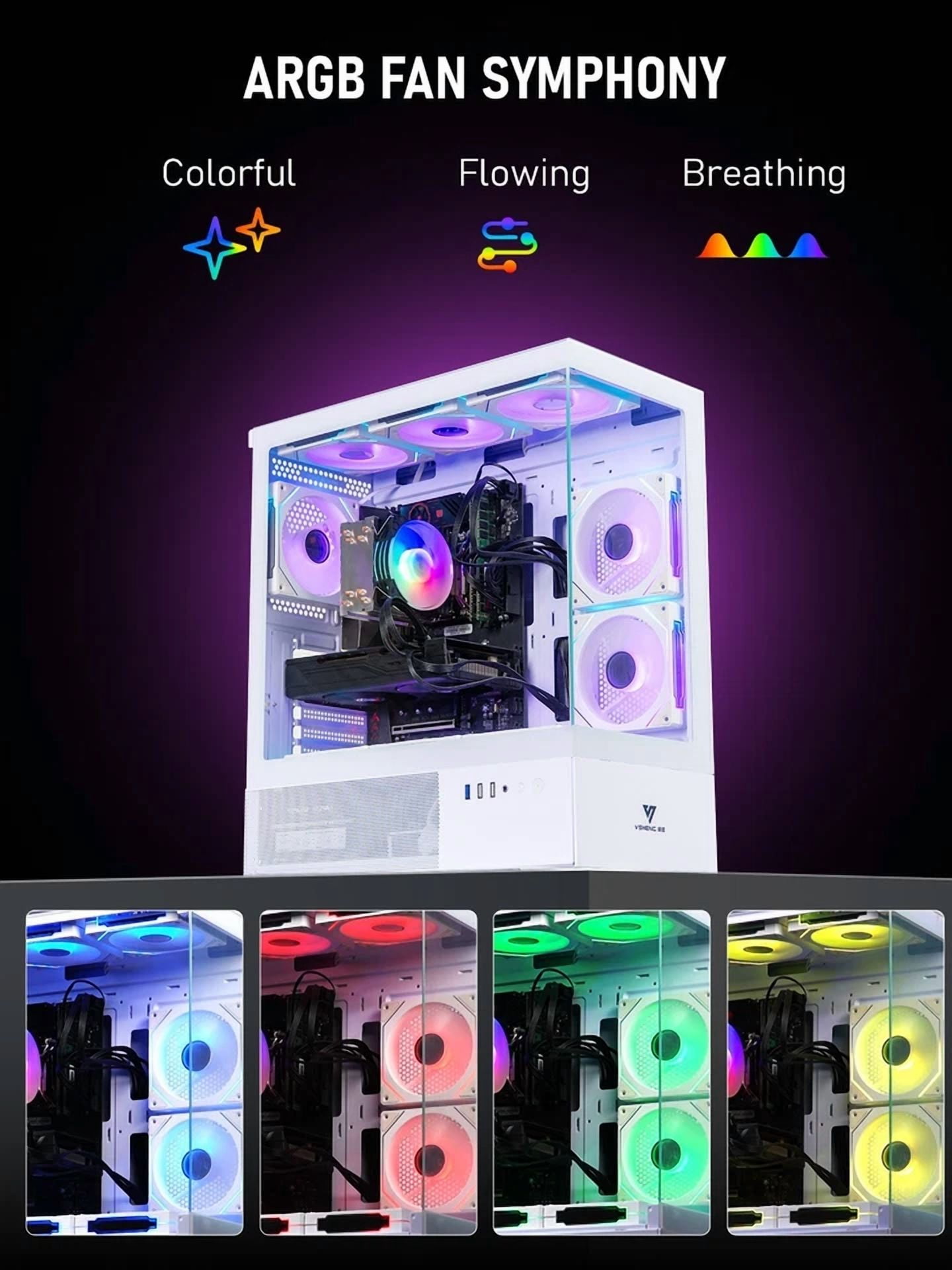 Gaming PC Computer Desktop Intel Core i7-9700KF Radeon RX 580 8GB graphics 16GB RAM 512GB SSD Windows 11 Gaming Computer Tower for Gamer Streaming
