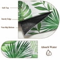 thumbnail image 6 of Summer Botanical Round Area Rug 5Ft Washable Circle Rugs for Living Room Bedroom, Monstera Palm Leaves Green Non-Slip Carpet Floor Mats Indoor Outdoor Carpet Runner Aesthetic Home Decor, 6 of 8