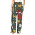 thumbnail image 3 of Fotbe Cute Animal Forest Women's Pajama Pants,Sleepwear Pants,Pj Bottoms Drawstring And Pockets-Medium, 3 of 9