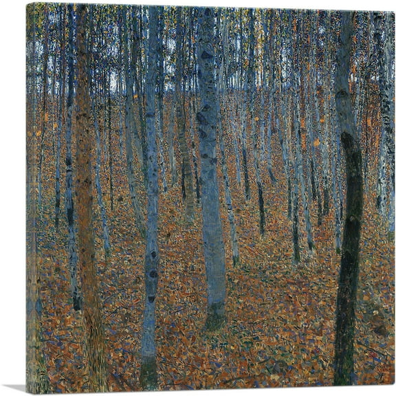 ARTCANVAS Beech Grove I 1902 Canvas Art Print by Gustav Klimt - Size: 18" x 18" (0.75" Deep)