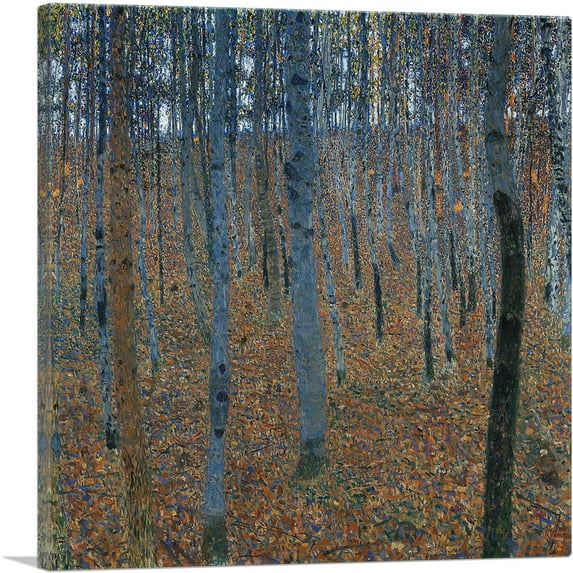 ARTCANVAS Beech Grove I 1902 Canvas Art Print by Gustav Klimt - Size: 36" x 36" (1.50" Deep)