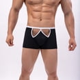 thumbnail image 1 of Fridja Men Casual Fashion Solid Boxer Briefs Breathable Mesh Ice Silk Front Opening Wide Waistband Multipack, 1 of 5