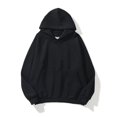 thumbnail image 2 of Sudadera con capucha holgada, sudaderas de manga larga de color sólido para citas, compras, viajes, 2 of 4