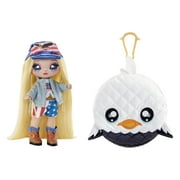 Na Na Na Surprise Glam Series 2 Erika Featherton - Patriotic Eagle-Inspired 7.5" Fashion Doll with Blonde Hair and Metallic Clip-on Eagle Purse, 2-in-1 Gift, Toy for Kids Ages 5 6 7 8+ Years