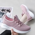 thumbnail image 4 of Zapatillas de deporte para mujer Zapatos para correr con cordones para caminar para actividades al aire libre (38) Rosa Likrtyny Tenis De Mujer Tenis De Hombre, 4 of 6