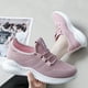 thumbnail image 5 of Zapatillas de deporte para mujer Zapatos para correr con cordones para caminar para actividades al aire libre (38) Rosa Wdftyju Tenis De Mujer Tenis De Hombre, 5 of 6