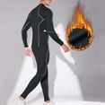 thumbnail image 2 of Men's Workout Set, Thermal Compression Base Layer Suit with Fleece Lining for Running and Winter Fitness Training, 2 of 9