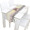 thumbnail image 5 of SKYSONIC Table Runner Snowy Paris Eiffel Tower Washable Table Cloth Runner for Holiday Home Wedding Table Top Decoration 13x90 Inches, 5 of 5