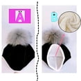 thumbnail image 3 of Gorro de algodón con pompón para bebé recién nacido, complementos para fotos, complementos para gorro de bebé pequeño, 3 of 4