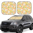 thumbnail image 6 of Kdxio Summer Animals Print 2-Piece Sun Shade Front Windshield - Foldable Car Front Window Sunshades for Most Sedans SUV Truck, 6 of 6