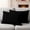 Black, variant on Black Outdoor Waterproof Pillow Covers, Solid Color Farmhouse Black Decorative Rectangle Throw Pillowcase Sofa Cushion Sham for Patio/Couch/Chair, 20"x12" 2 Pack