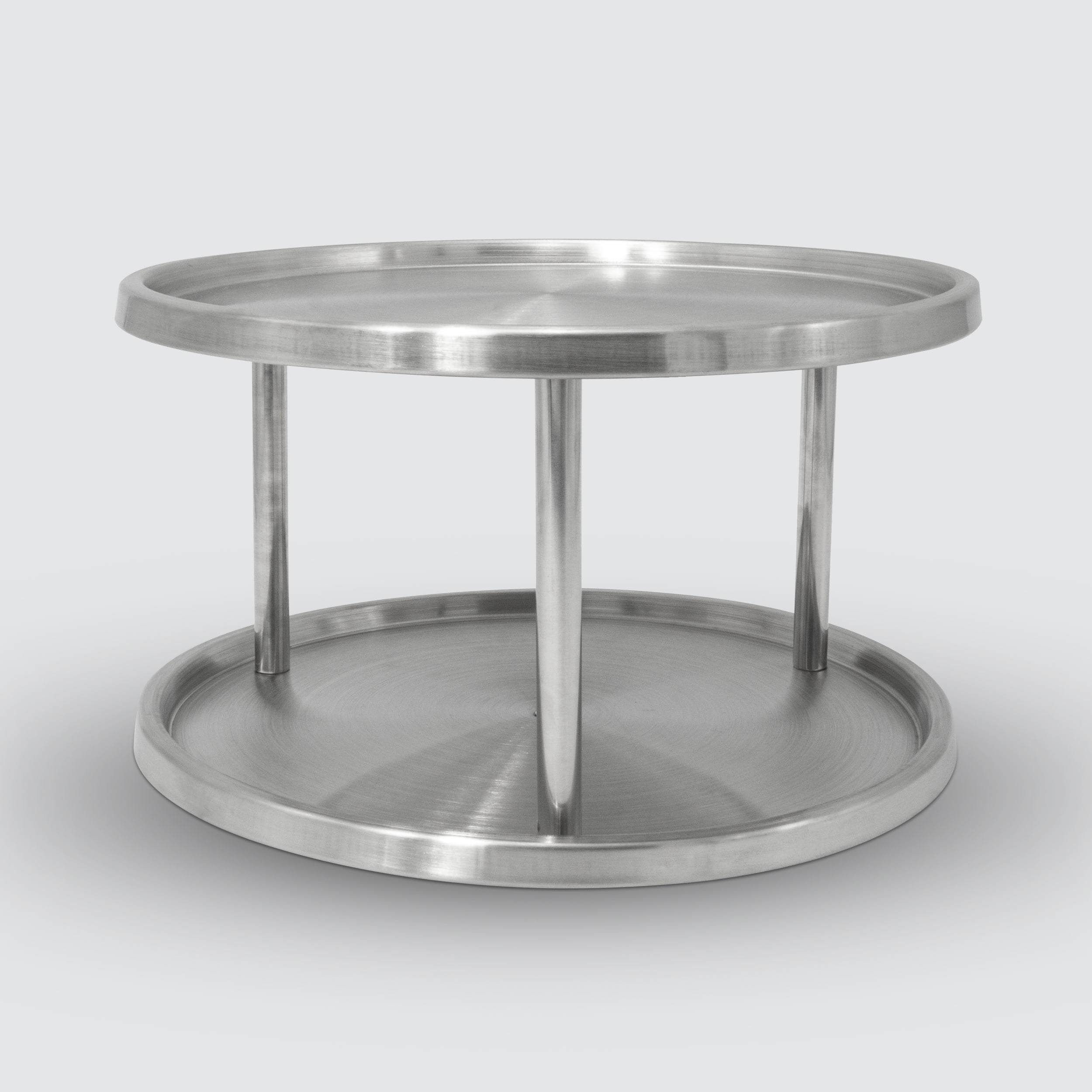 10 1/2" Stainless 18/10 Lazy Susan Double Layer