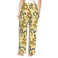thumbnail image 3 of Naloa Various Snake Print Women’s Ultra-Soft Comfy Pajama Lounge Pants with Pockets & Drawstring, 3 of 8