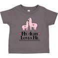 thumbnail image 3 of Inktastic Llama Aunt Loves Me Girls Gift Girls Toddler T-Shirt, 3 of 5