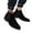 Black, variant on EGNMCR Men's Boots Men's High Top British Style Work Black Versatile Leather Boots Man Shoes
