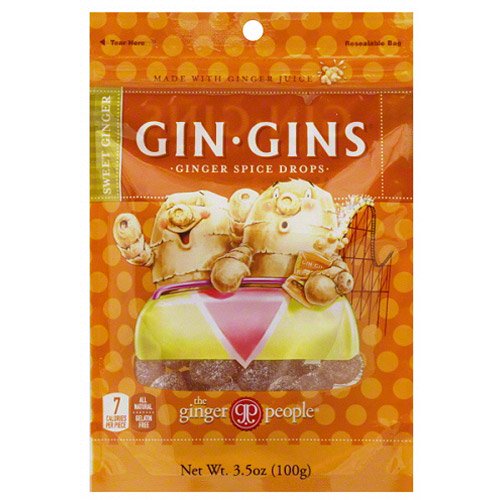 The Ginger People Gin Gins Spice Drops, 3.5 oz (Pack of 12)