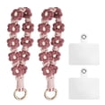 thumbnail image 1 of Uxcell 2 Pcs Correa para Teléfono con Pestañas de Sujeción, Pulsera Lanyard para Teléfono Celular Hecha a Mano para Mujeres y Niñas, Morado, 1 of 7