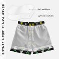 thumbnail image 3 of FORMRS Boys Swim Trunks Quick Dry Mesh Liner Boardshorts Sizes XS-XL, Rabbit Tulip Pattern, 3 of 7