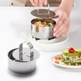 thumbnail image 2 of Estbridge Stainless Steel Ring Molds for Cooking  Round Cake Ring Mold  Cookie Rings for Baking 3 Inch Dessert Molds with Pusher & Lifter Cooking Rings  Tartare Mold, 2 of 9