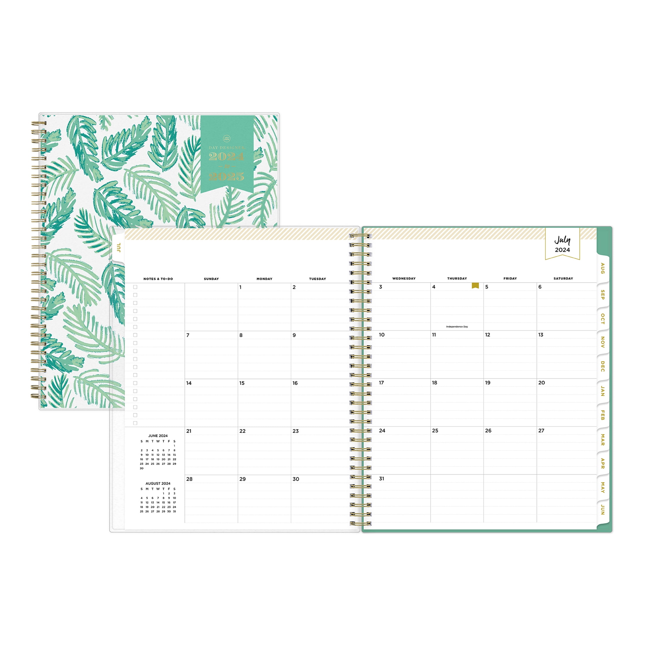 Day Designer for Blue Sky 2024-2025 Weekly Monthly Planner, 8.5x11, Palms