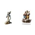 thumbnail image 1 of Estatua de dama,Estatua de mujer tribal africana hecha a mano,artesanías de cafetería,Adorno de resina artesanal de la cultura del arte africano,Letrero de mesa,Decoración de escritorio, 1 of 8